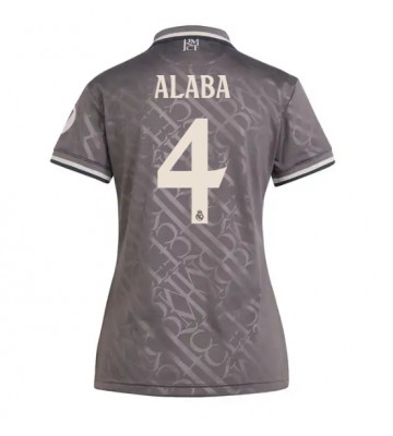 Real Madrid David Alaba #4 Replika Tredjetrøje Dame 2024-25 Kortærmet